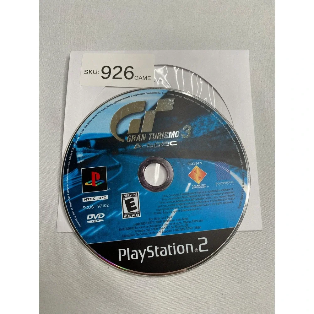Gran Turismo 3 A-spec Sony PlayStation 2